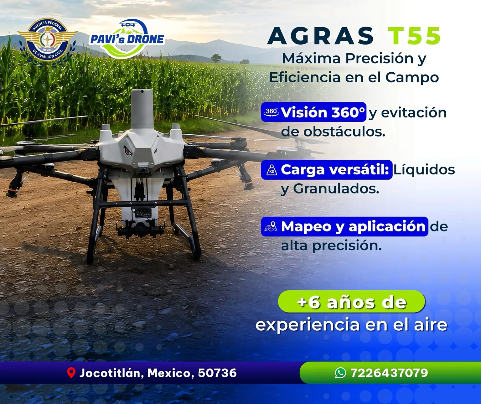 Pavi's Drone AGRAS T55